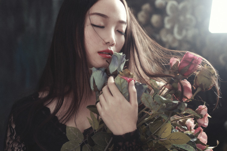 唯美安静,一个人,女生