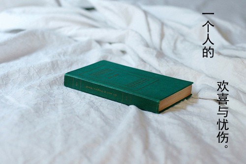 一个人欢喜和忧伤