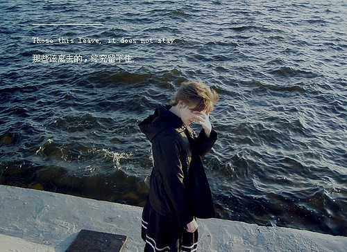 我落了泪，打湿了懵懂